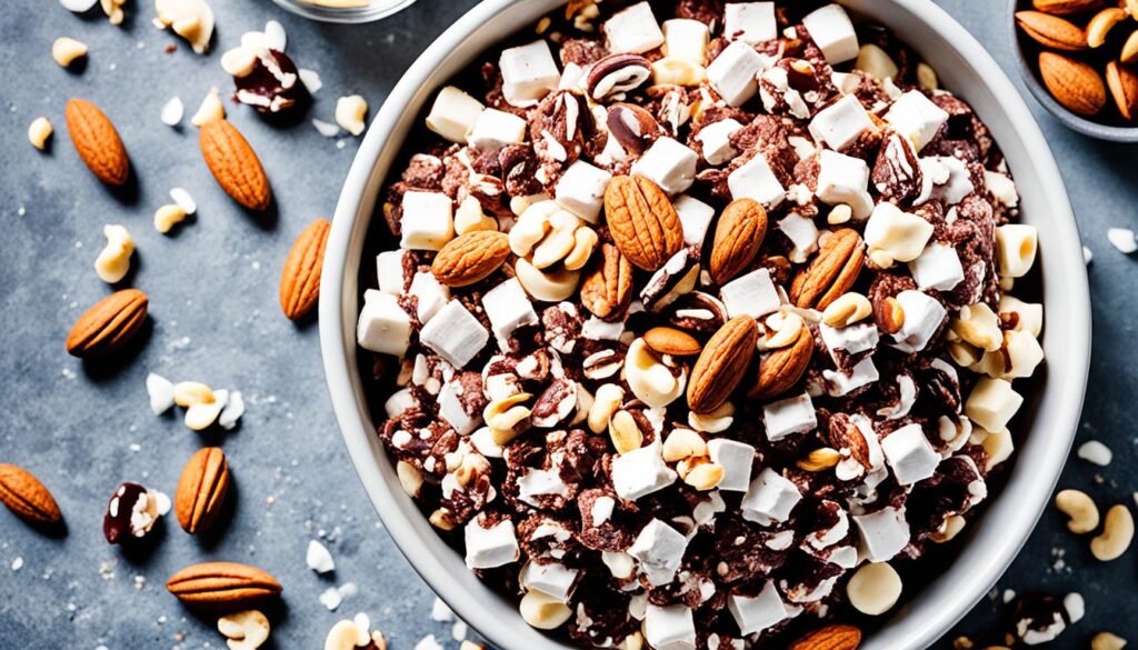 best nuts for rocky road ice cream