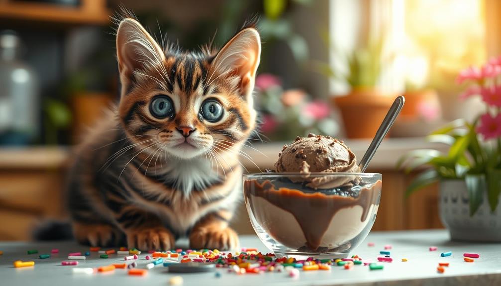 cats and chocolate ice cream