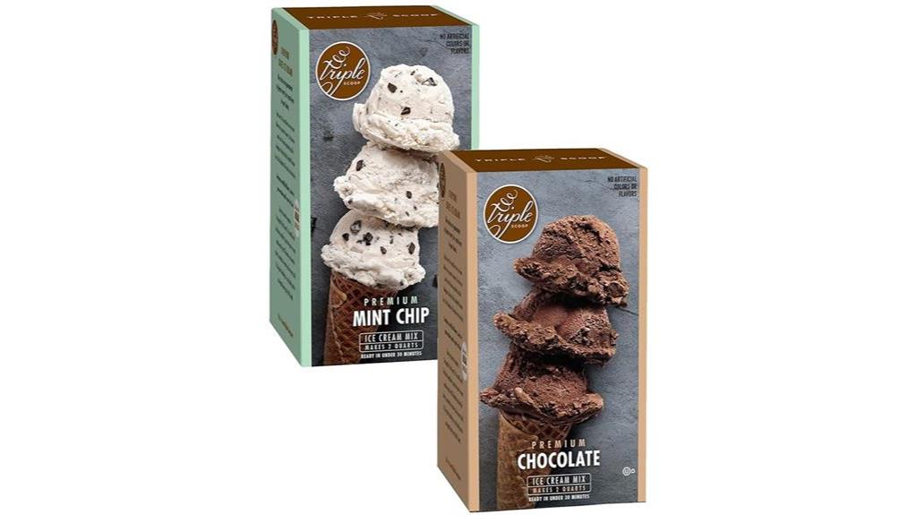 chocolate mint chip sampler