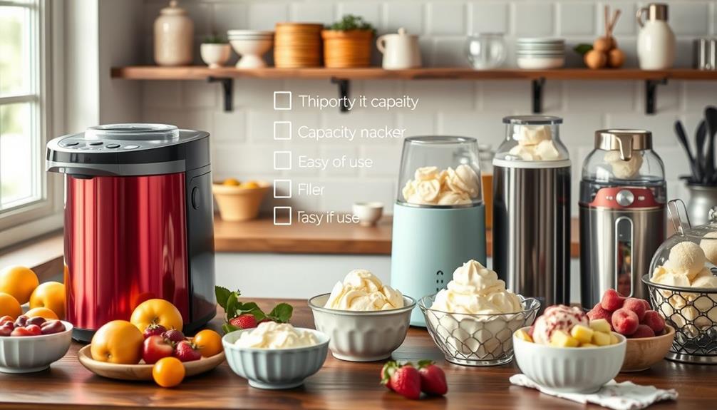 choosing the right ice cream maker