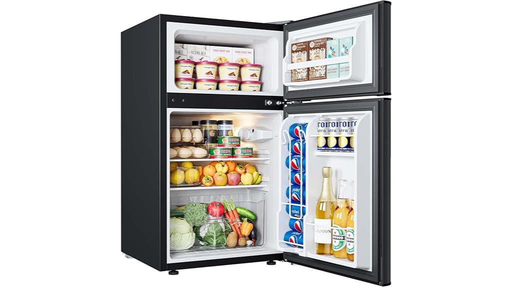 compact fridge with freezer