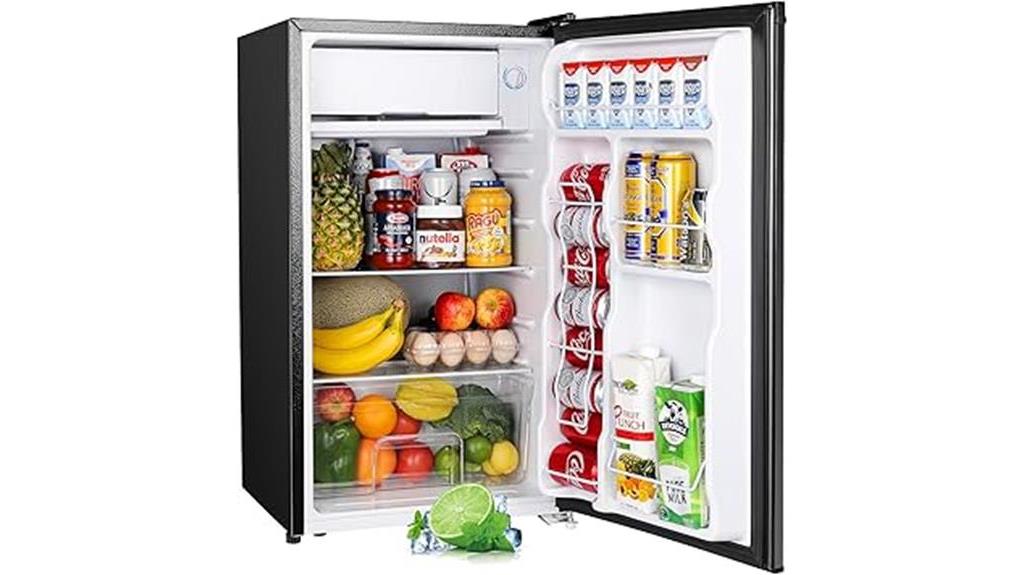 compact fridge with freezer