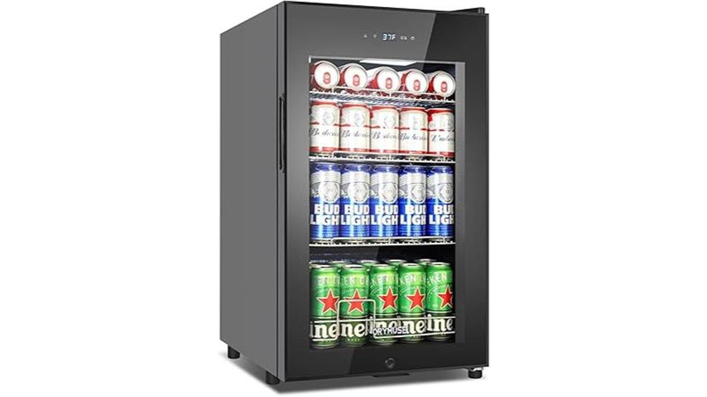 compact glass door cooler