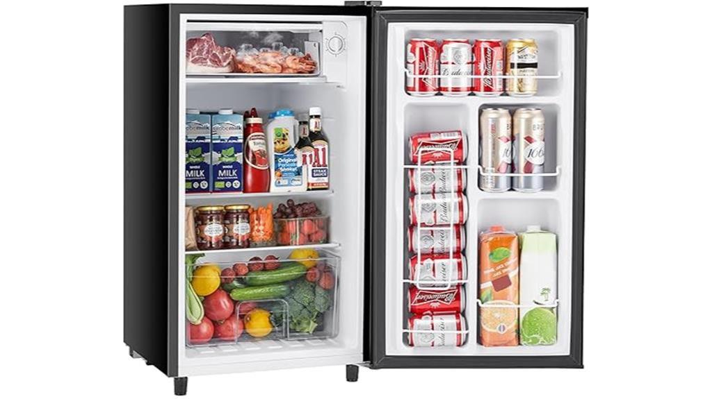 compact mini fridge freezer