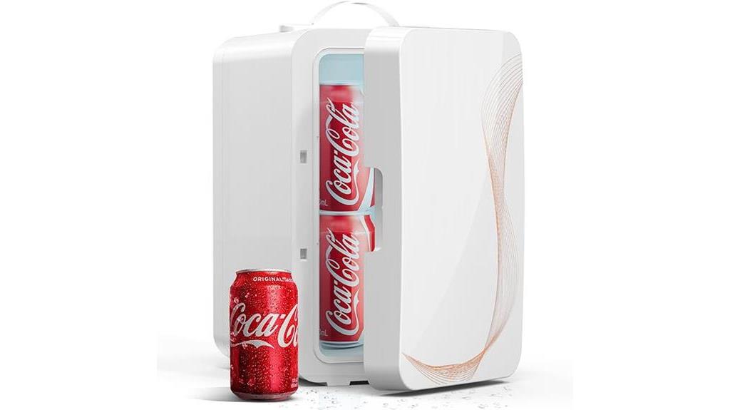 compact skincare mini fridge