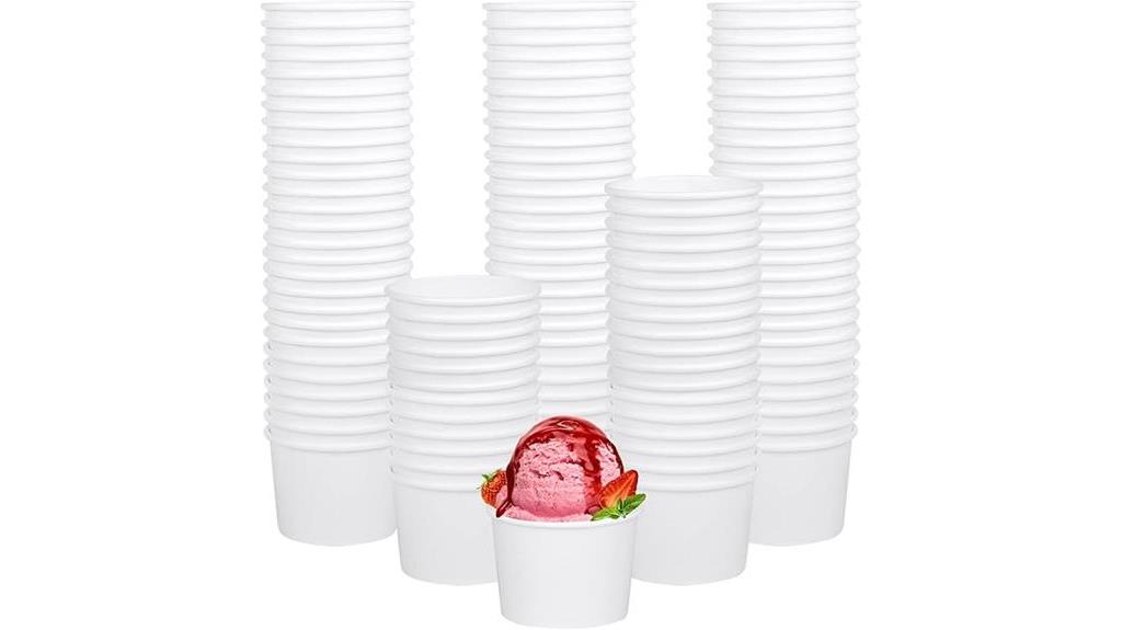 disposable sundae cups pack