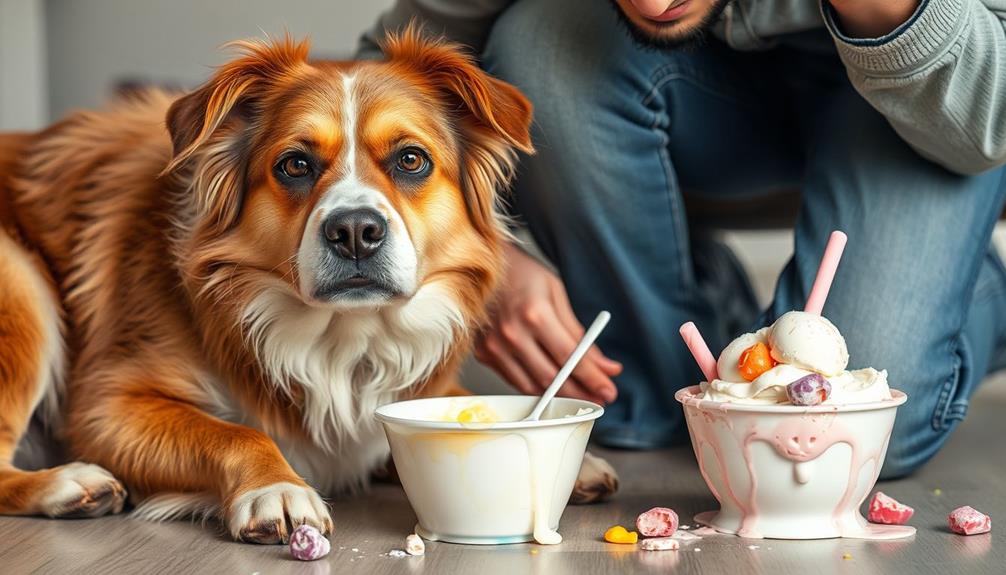 dog ice cream precautions