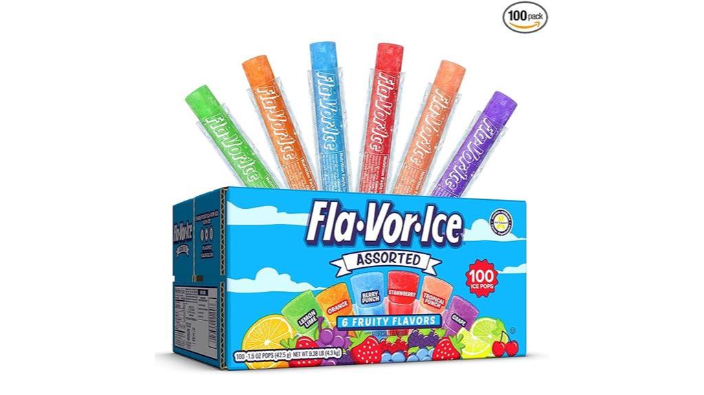 fla vor ice popsicle pack