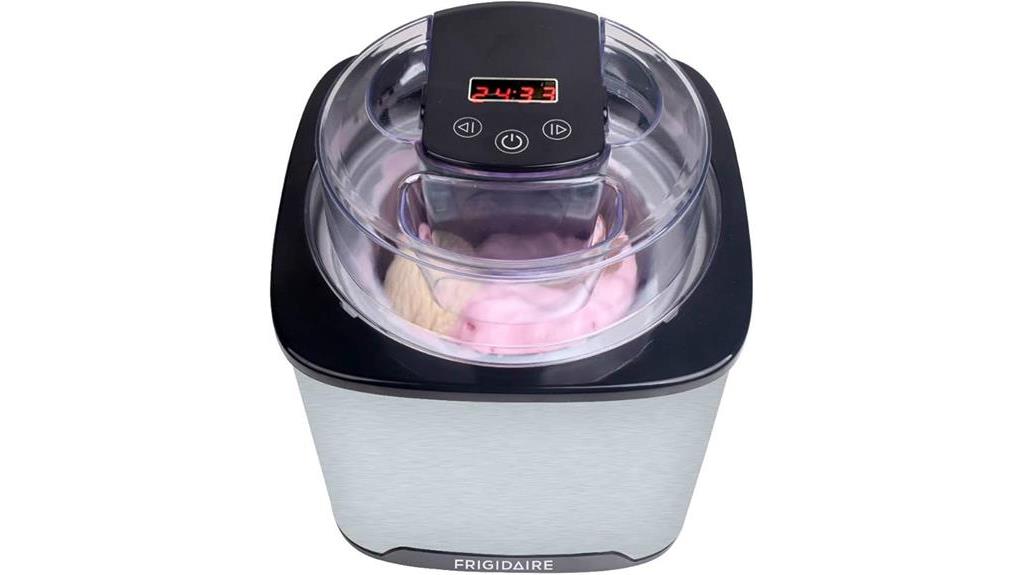 frigidaire stainless steel ice cream maker