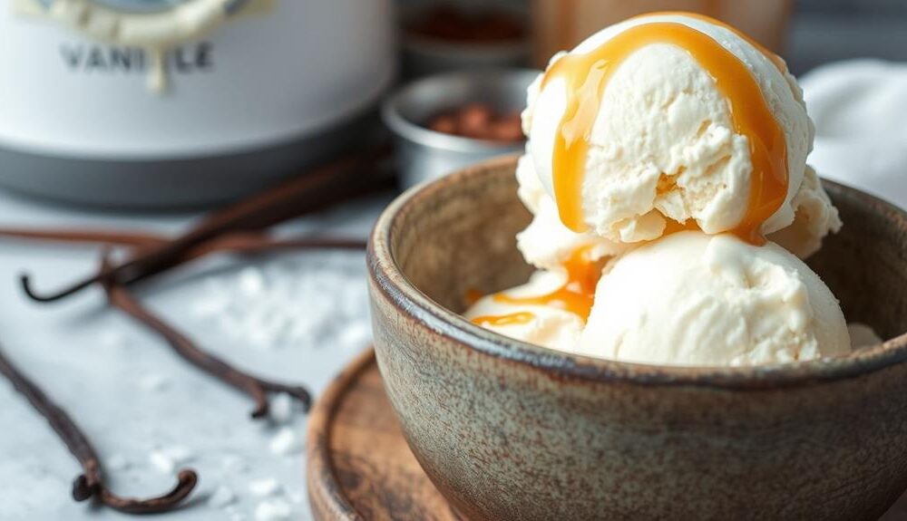 homemade vanilla ice cream