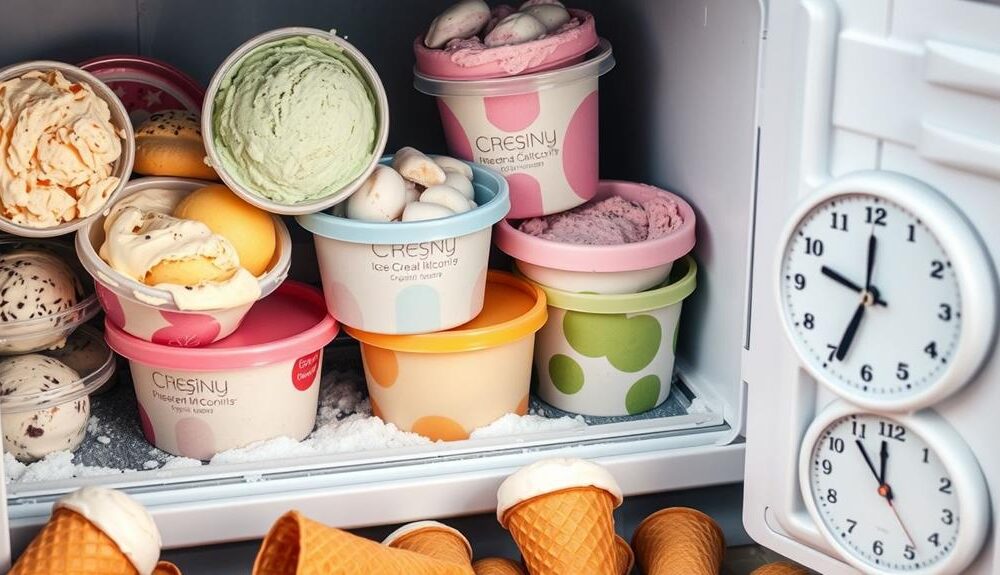 ice cream shelf life