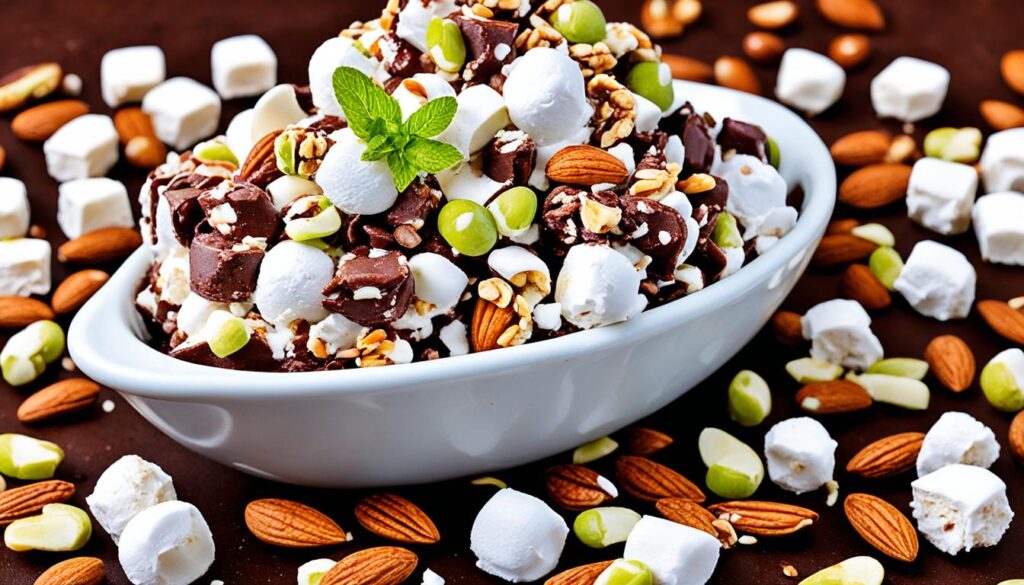 rocky road ice cream nut mix