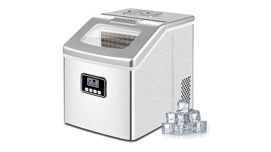 silver countertop ice maker