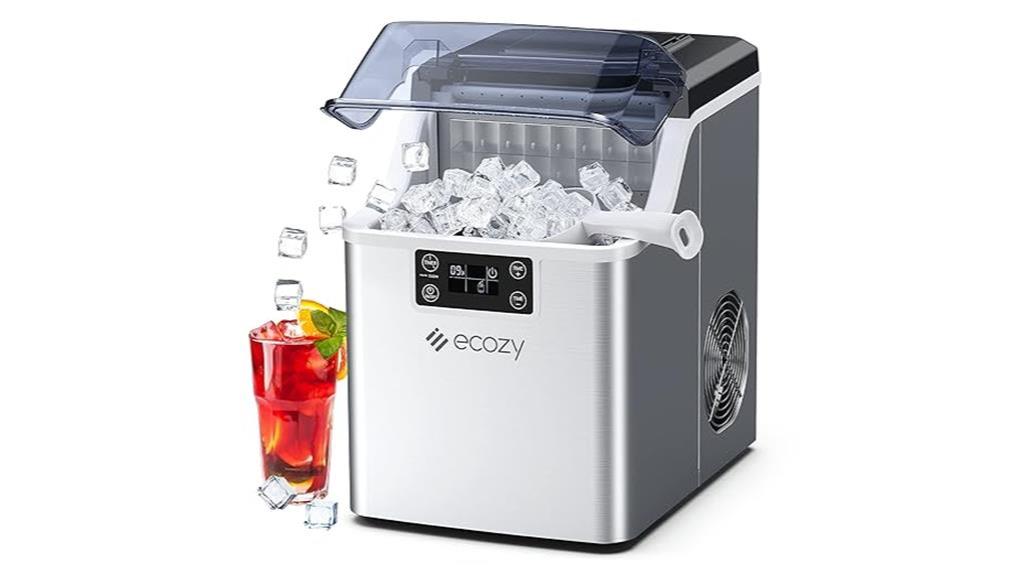 stainless steel countertop ice maker