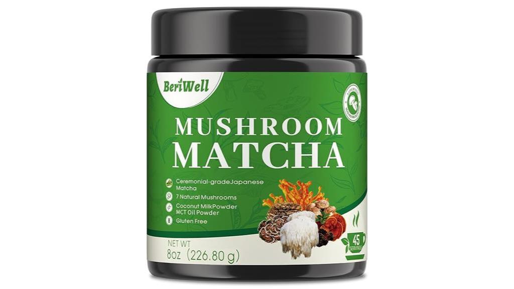 superfood mushroom matcha blend