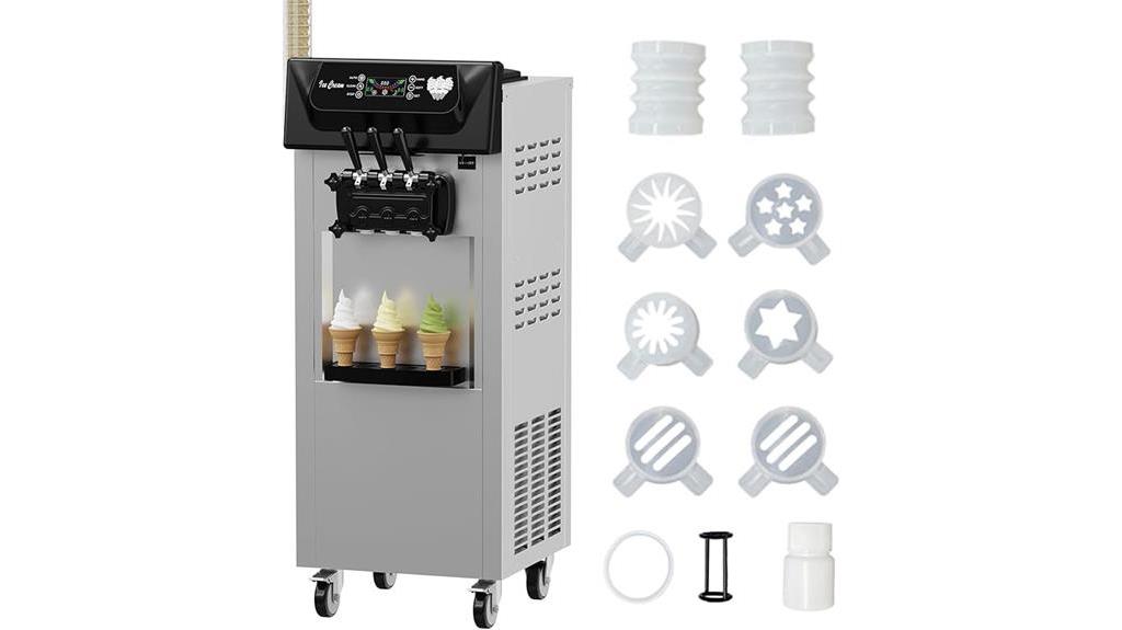 three flavor ice cream maker