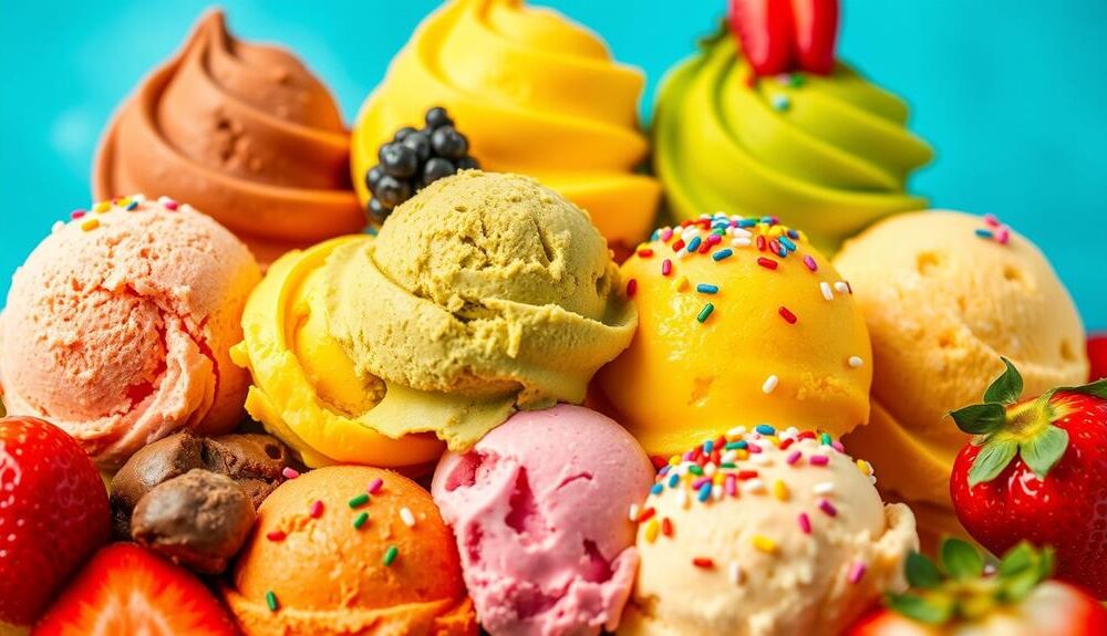 vibrant mexican ice cream