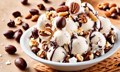 what kind of nuts are in rocky road ice cream