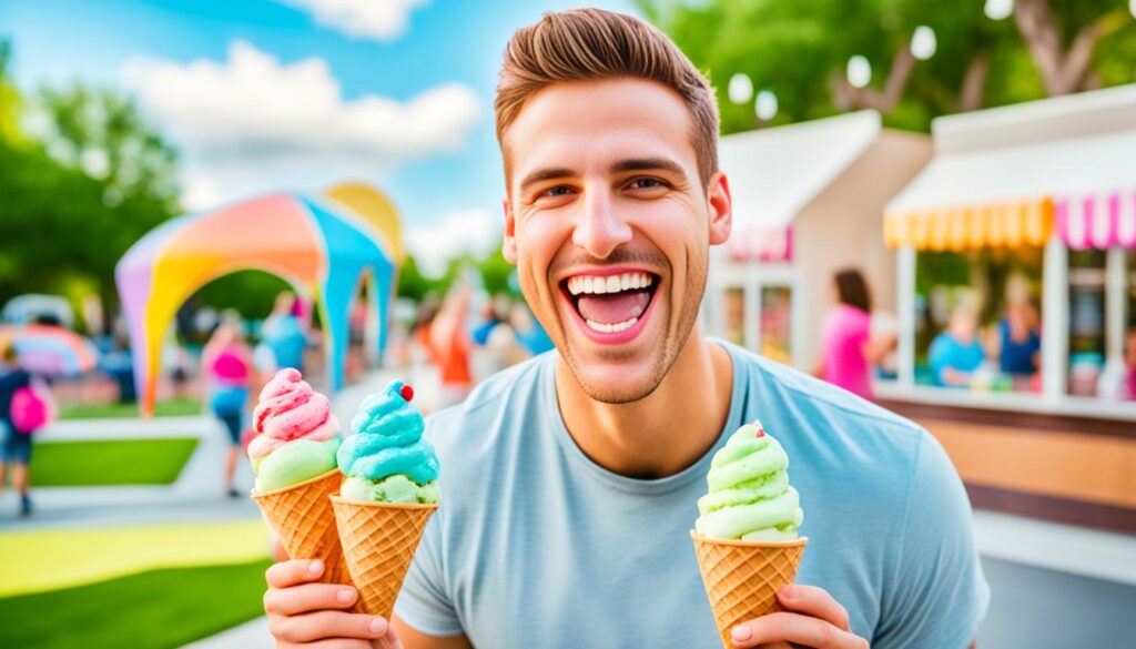 eating ice cream with braces