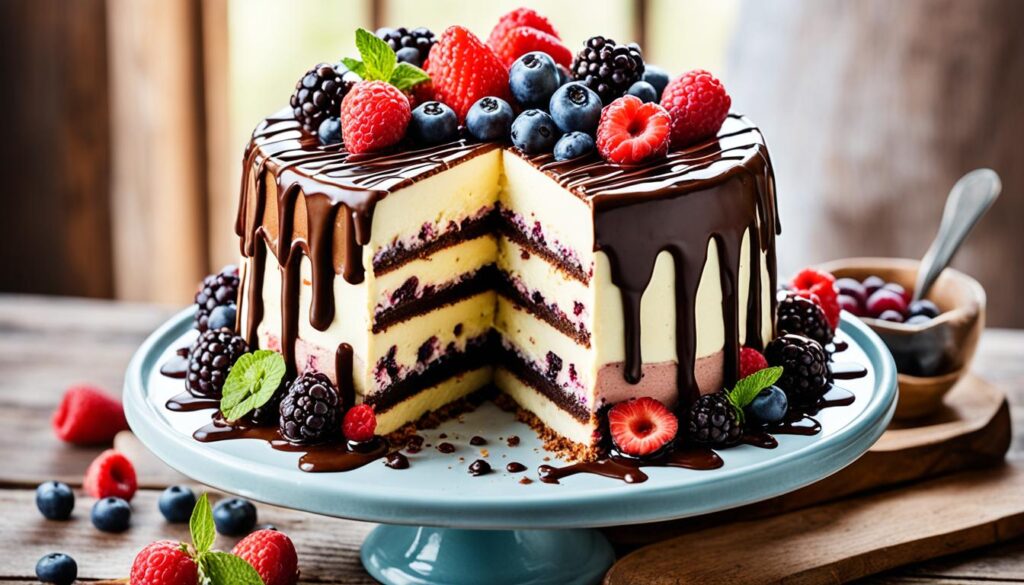 homemade gluten-free ice cream cake