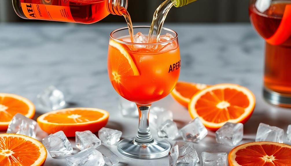 add aperol to mixture