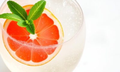 citrusy refreshing cocktail drink