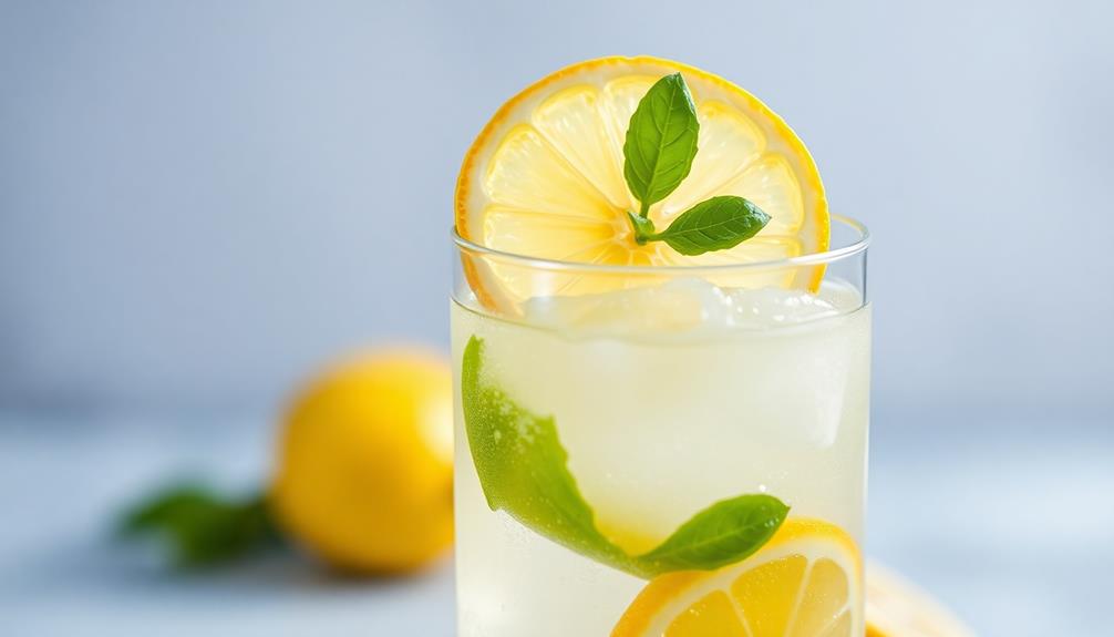 garnish with lemon twist