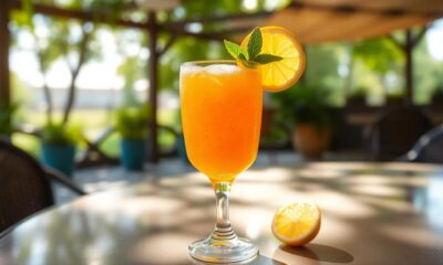 refreshing orange aperitif cocktail