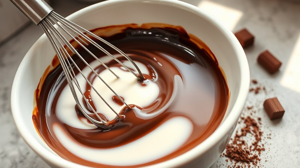 add cream for smoothness