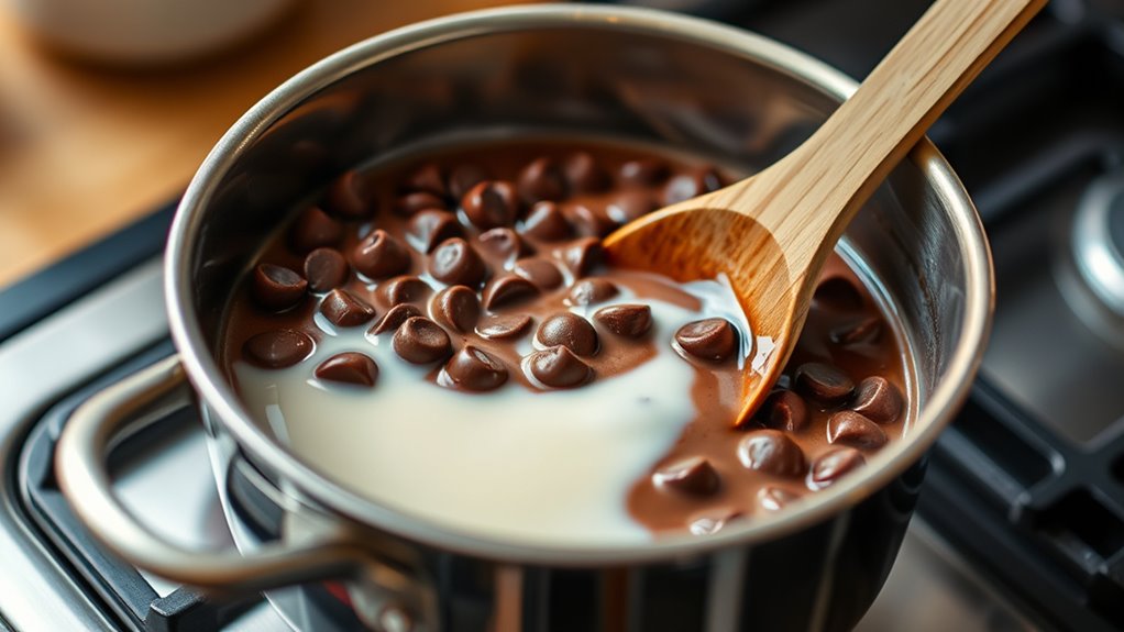 add cream for smoothness