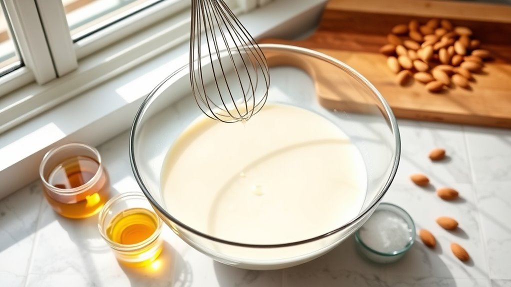 add sweetener and mix