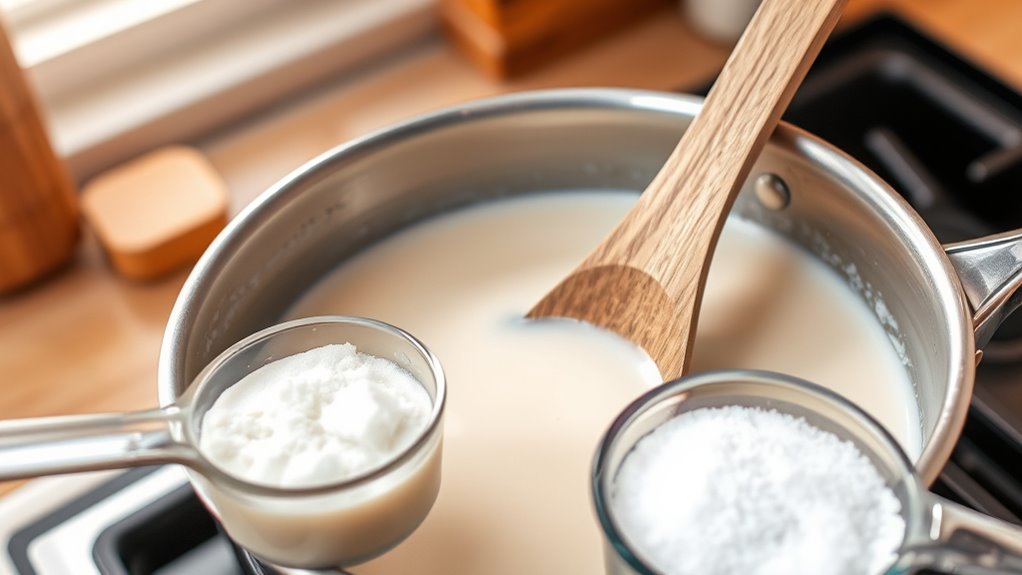 add sweetener to mixture