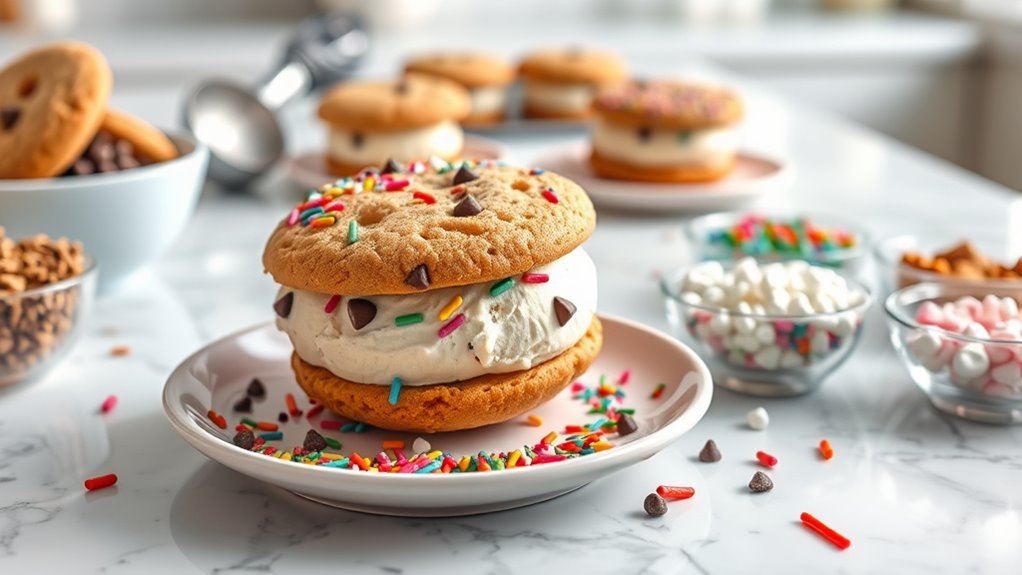 add toppings prior to freezing