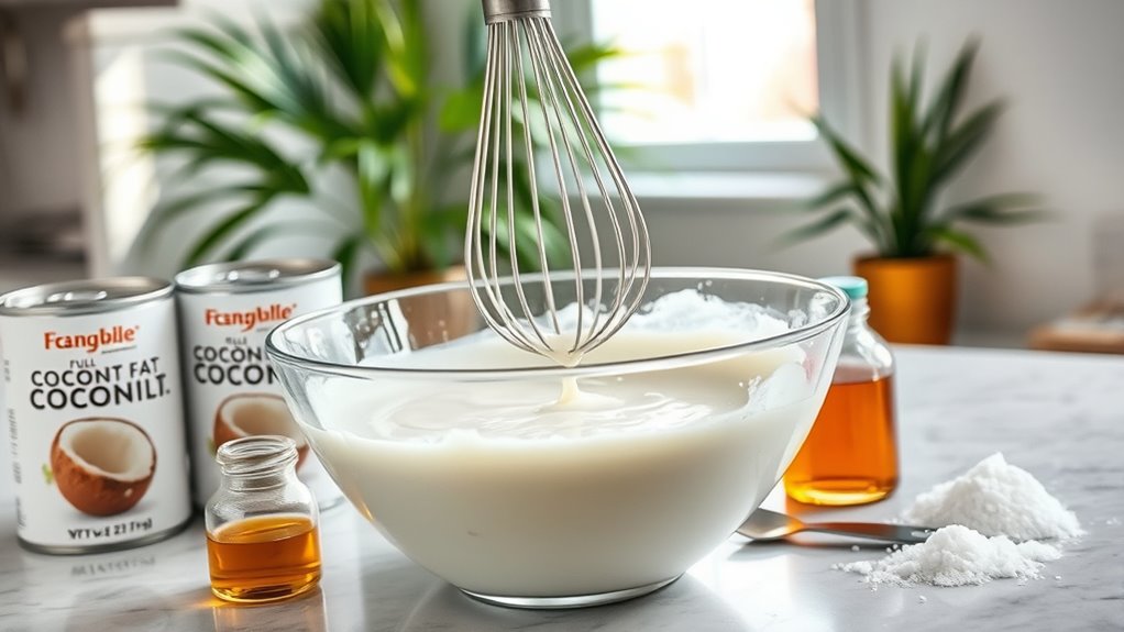 blend coconut milk mixture