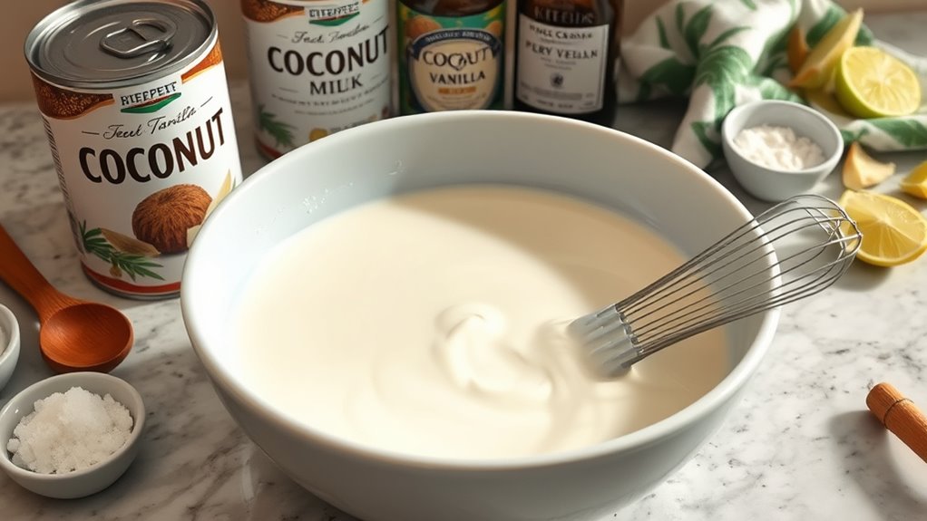blend coconut milk mixture