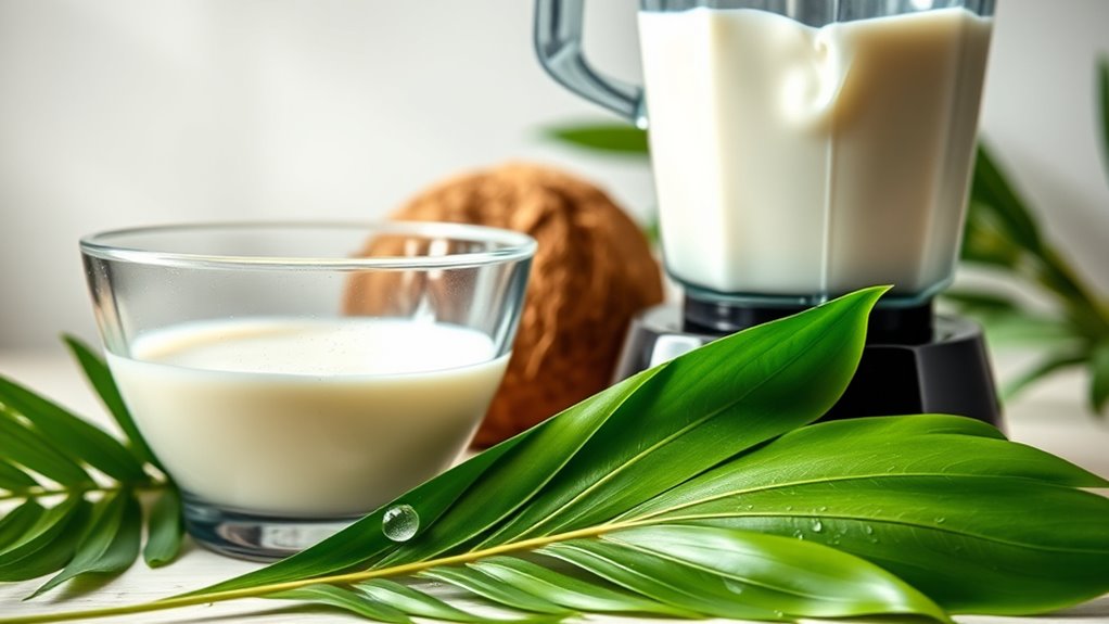 blend coconut milk pandan