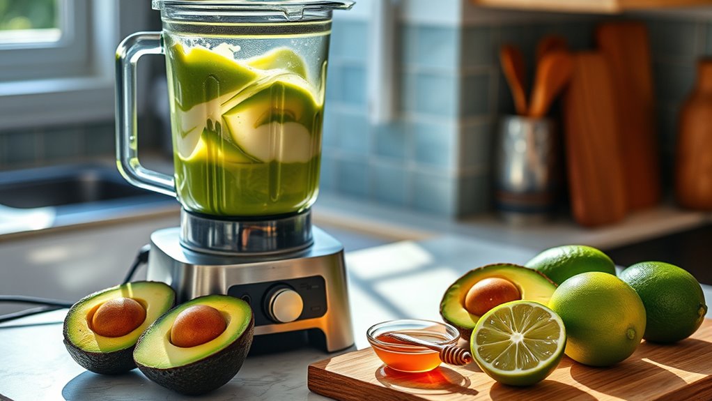 blend ingredients with coconut