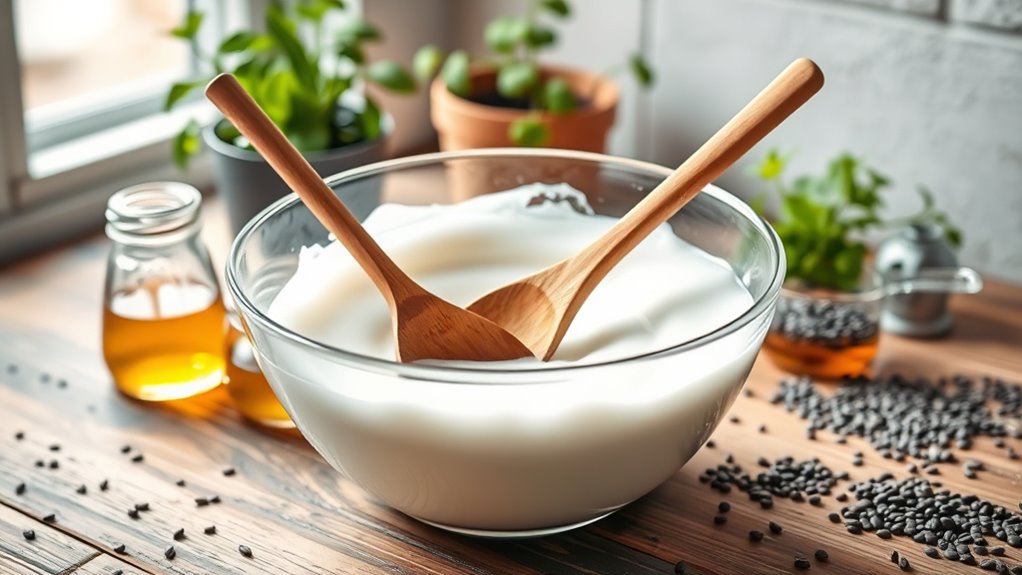 blend ingredients with coconut