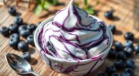 blueberry swirl ice creams