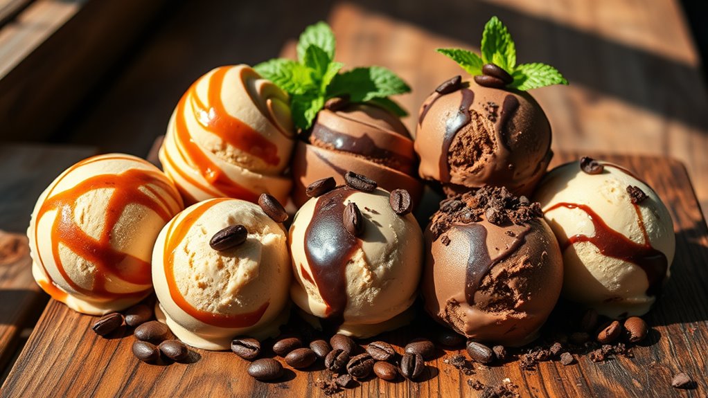 caffeine infused ice cream delights