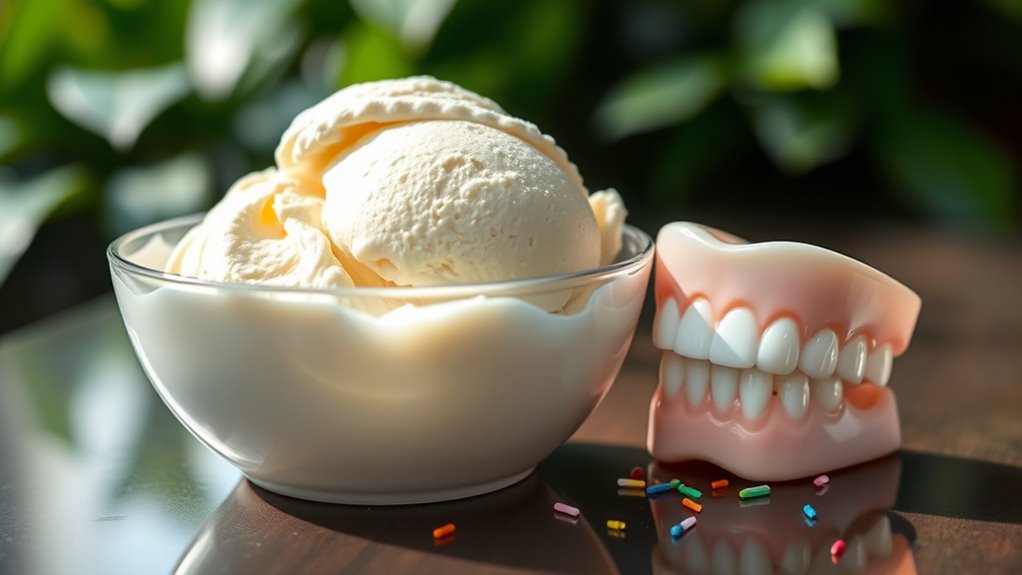 calcium enhances ice cream texture