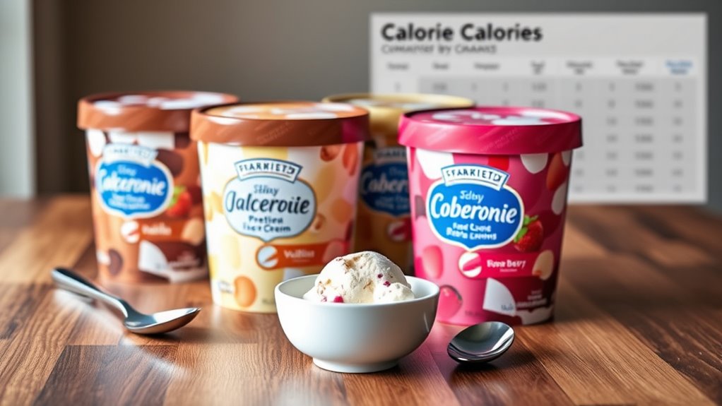 calorie comparison across brands