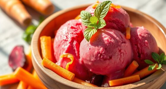 carrot versus beet ice cream