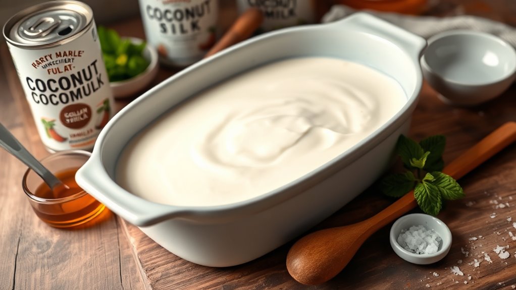 chill coconut milk mixture