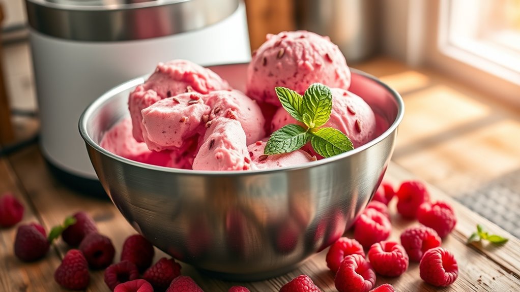 chill mixture in freezer