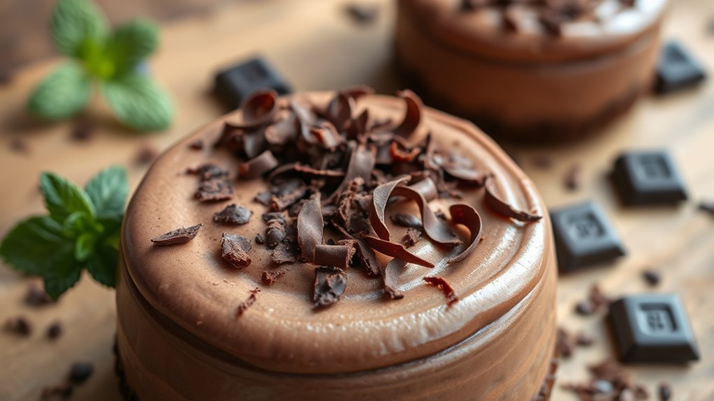 chocolate shavings dessert topping