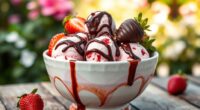 chocolate strawberry ice cream