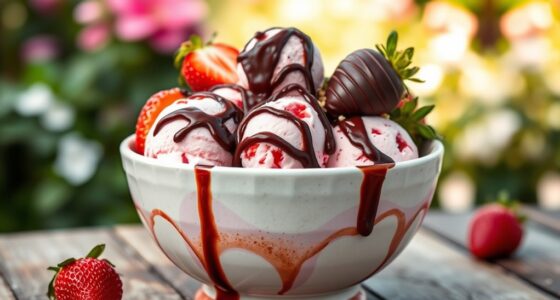 chocolate strawberry ice cream