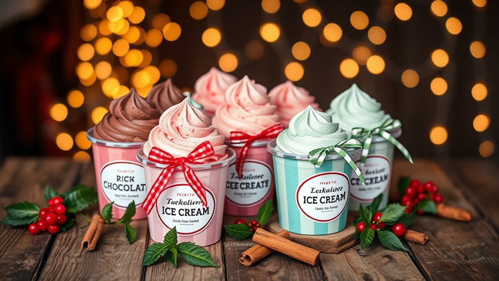choosing holiday ice creams