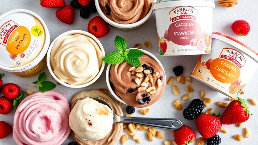 choosing low calorie ice cream